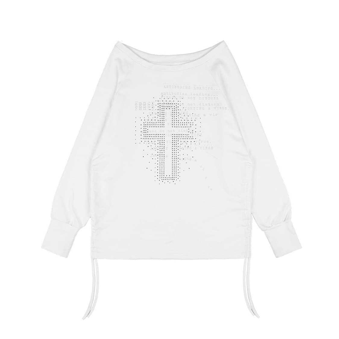 FANCY CLUB DIVINE CROSS OFF-SHOULDER TEE 상품이미지2