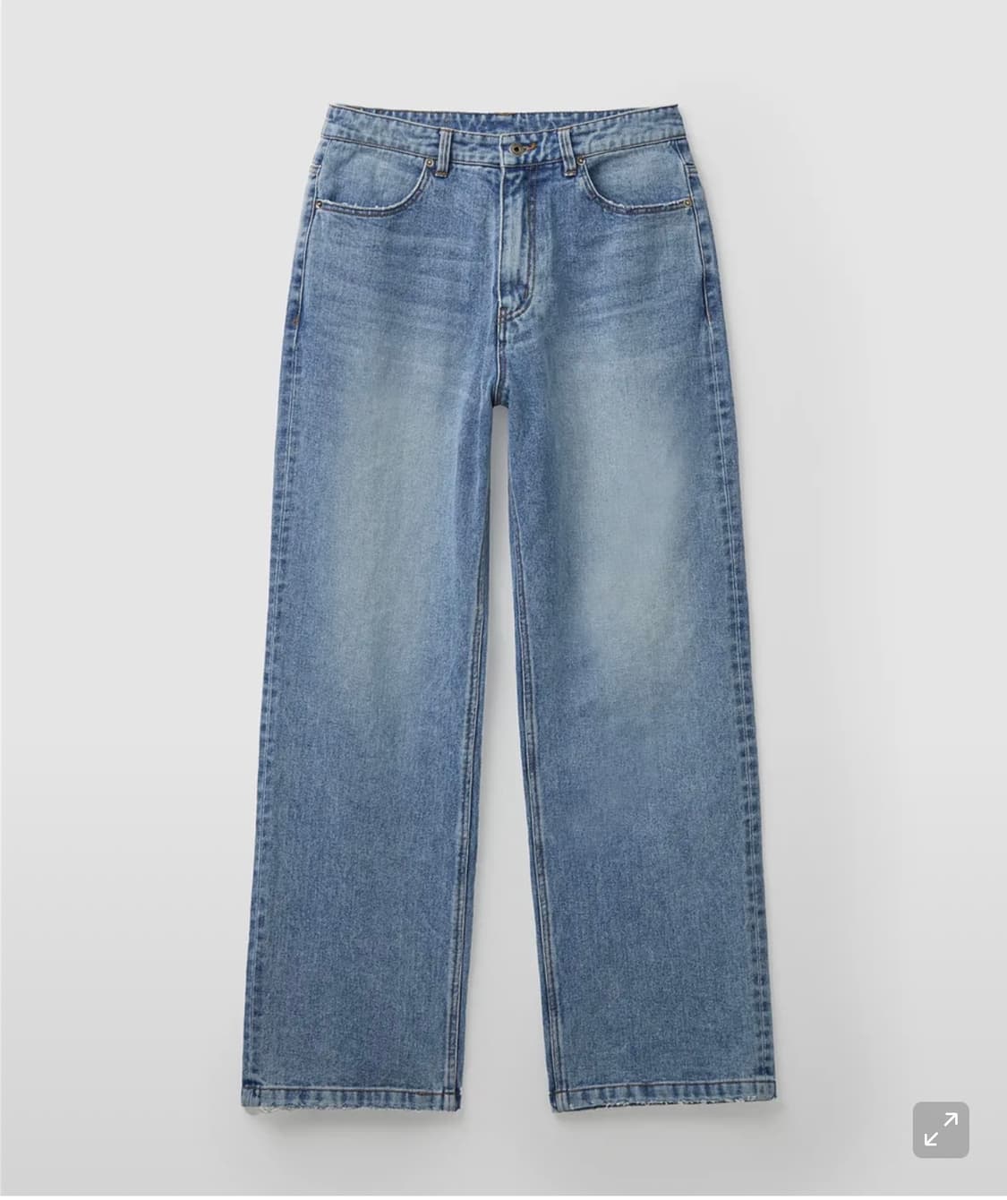 쿠어 워시드 세미 플레어 팬츠(L) 상품이미지1