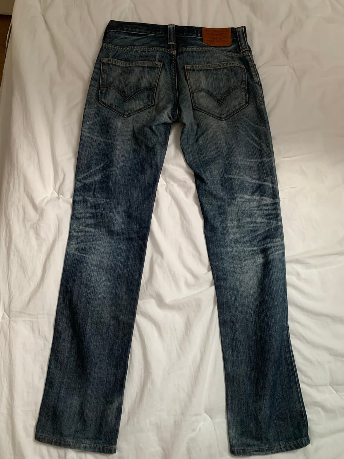 리바이스 513 빈티지 진청 워싱 데미지 데님 상품이미지5