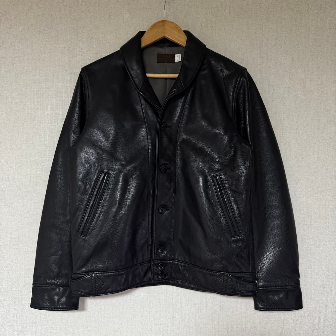 [40]트로피 클로딩 Steer hide A-1 숄 카라 스포츠 자켓 상품이미지5