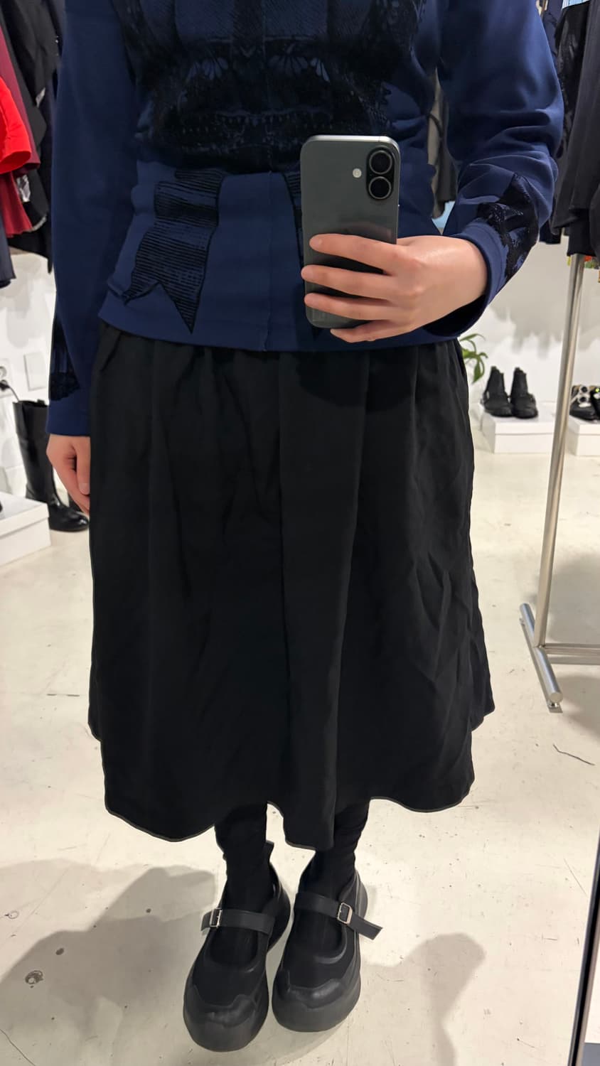 Gothic Printing Frill Long Sleeve 상품이미지3