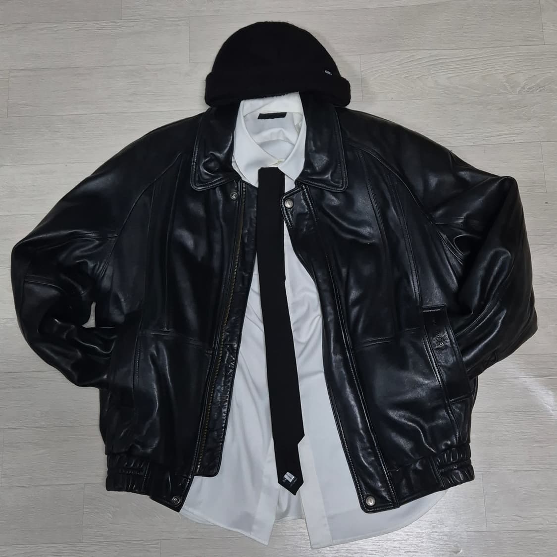 런던포그 양가죽 봄버 상품이미지3