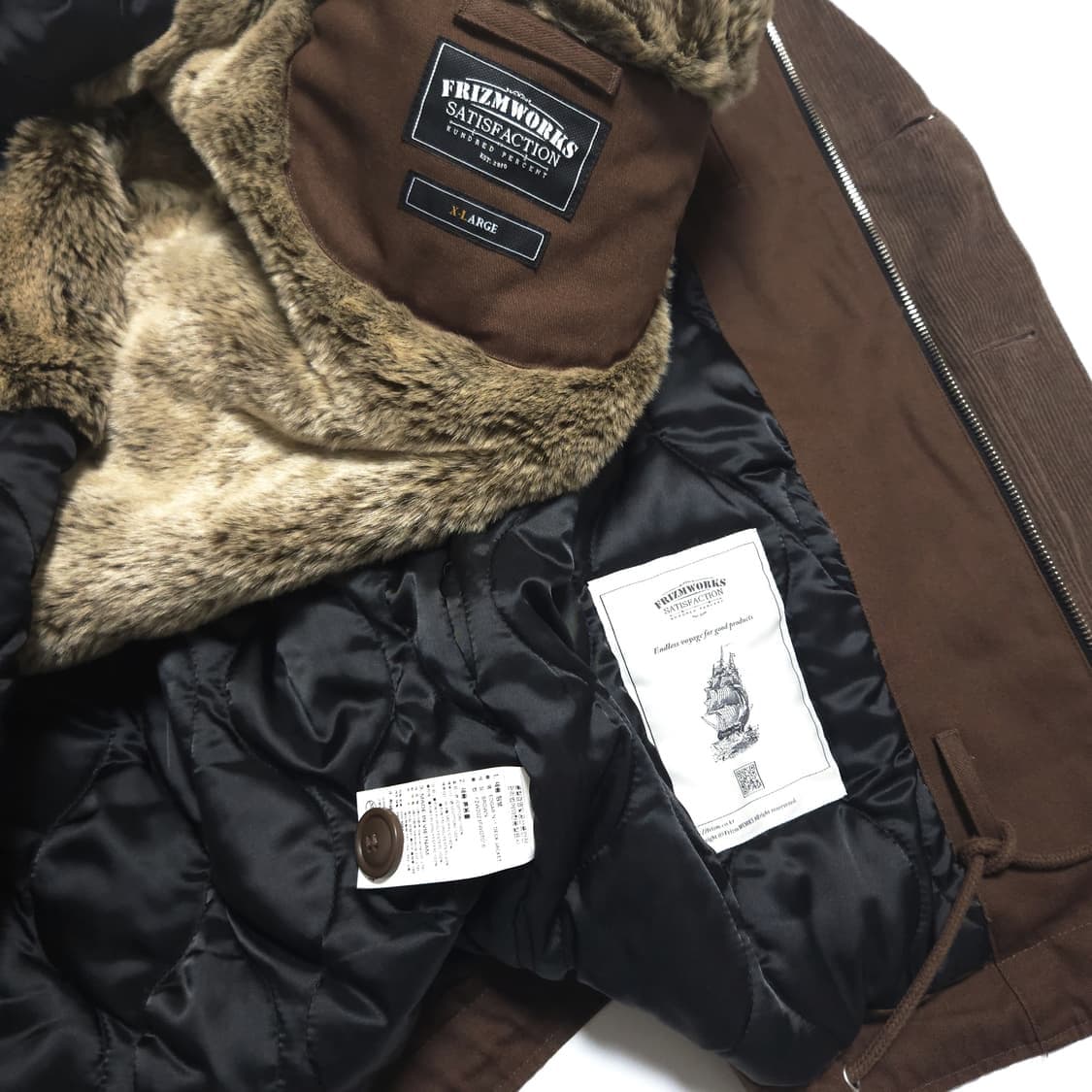 프리즘웍스 에드거 N-1 덱자켓 브라운 상품이미지7