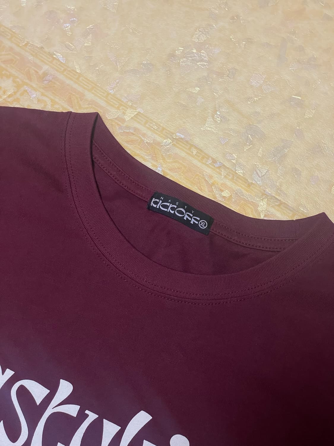 네스티킥(카이파이) Kinsum Logo Tee burgundy XL 상품이미지7
