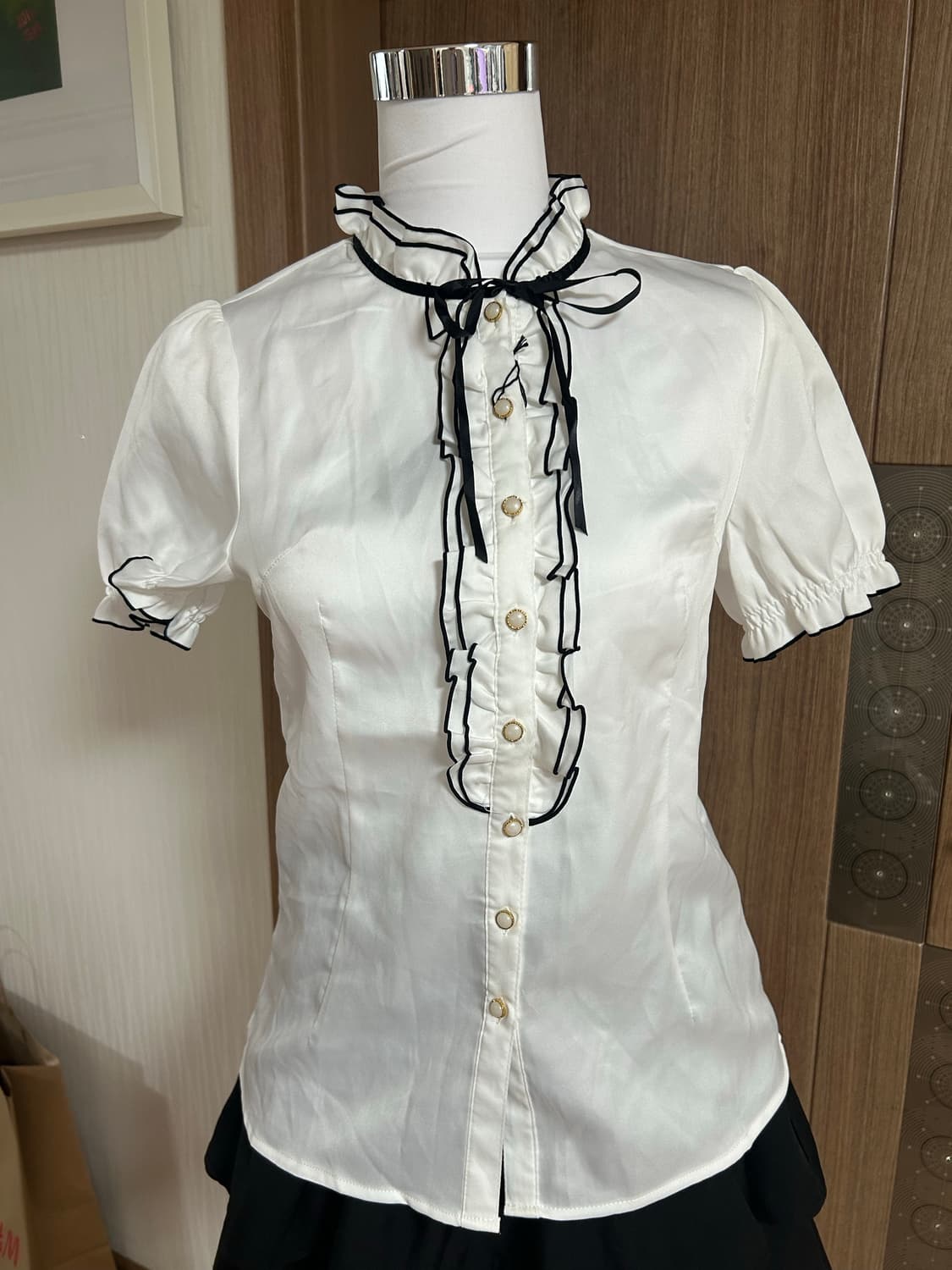 공겜여주고스로리고딕로맨틱 벨벳자켓 블라우스 세트 상품이미지2