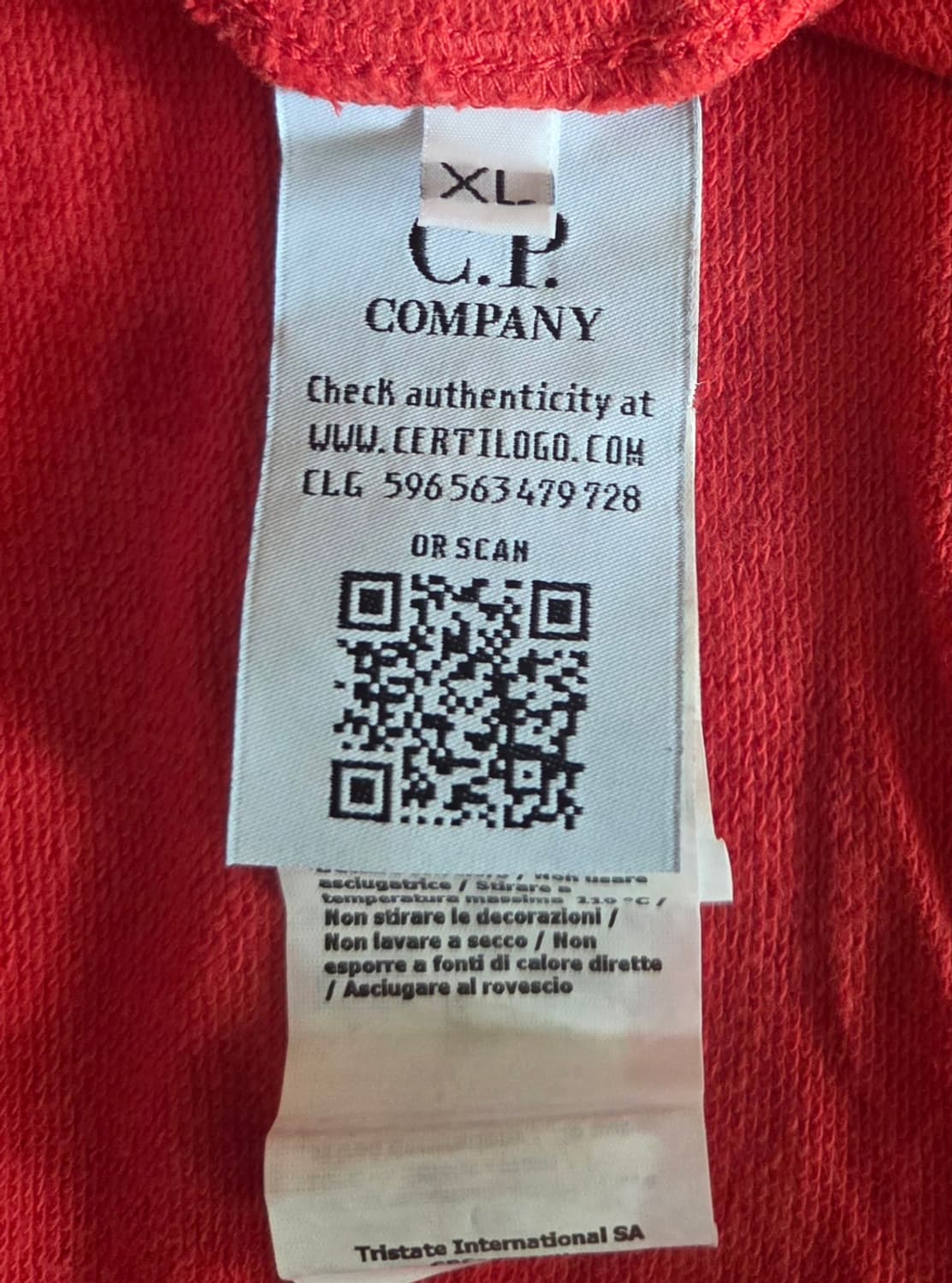 C.P.컴퍼니 오렌지색 맨투맨 티셔츠 XL 상품이미지8