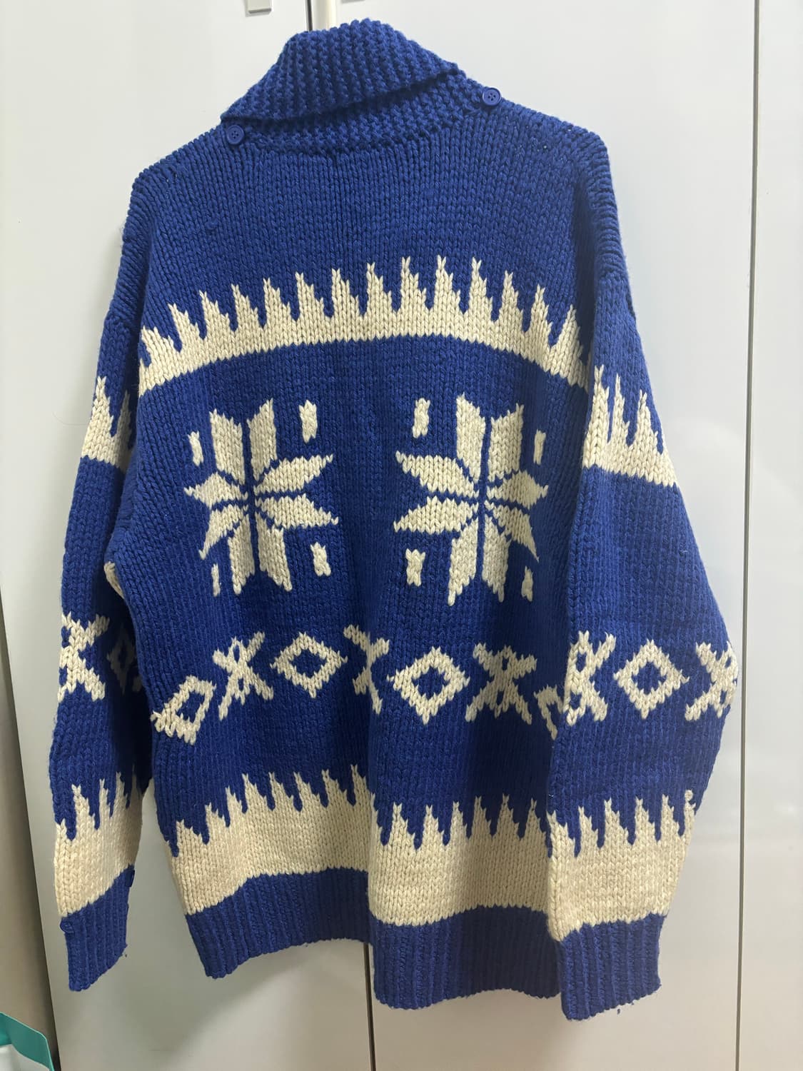 빈티지 겨울 모리걸 노르딕 블루 상품이미지2