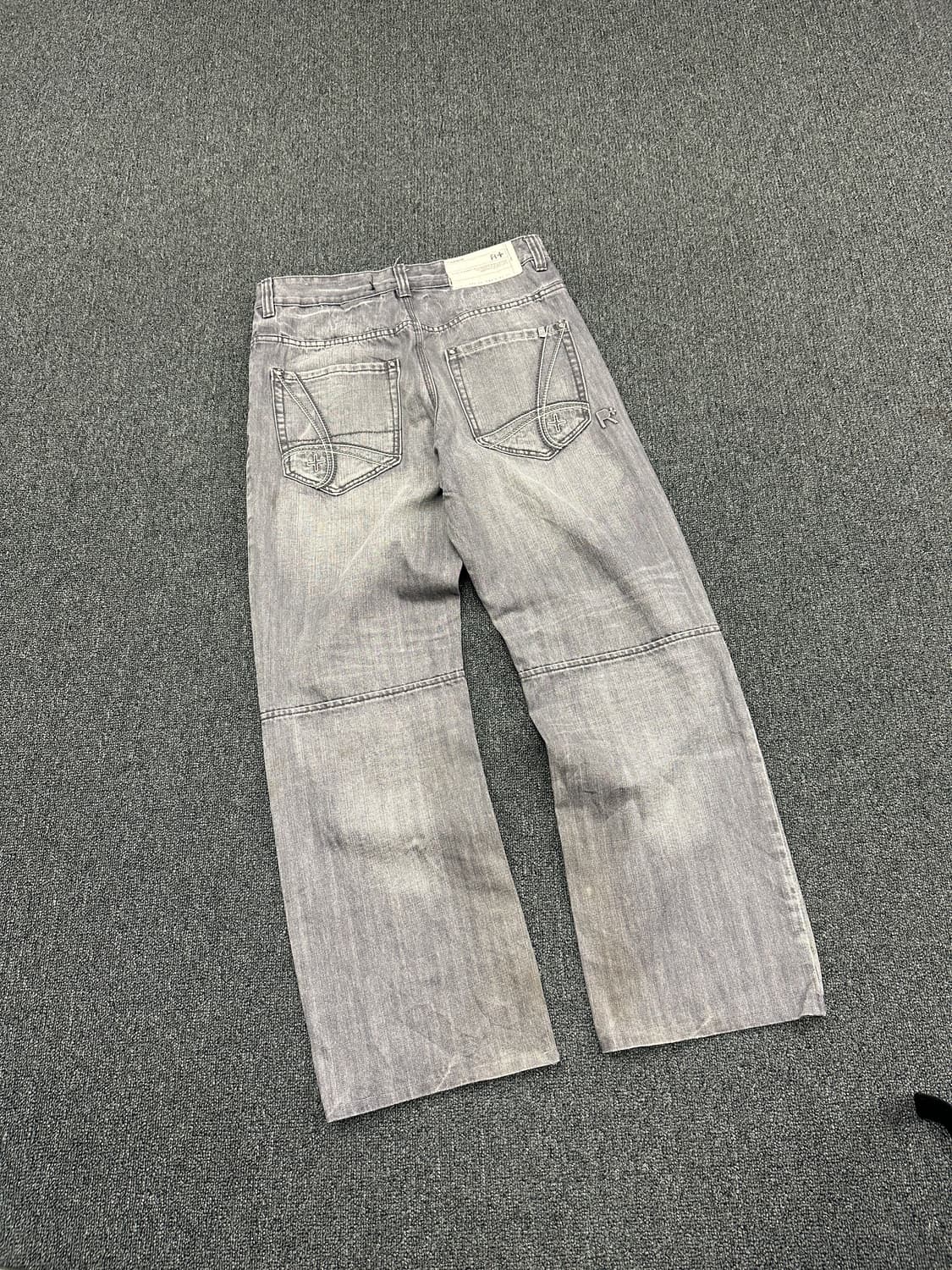 34) ROCAWEAR 로카웨어 그레이 데님팬츠 올드스쿨 힙합팬츠 상품이미지3