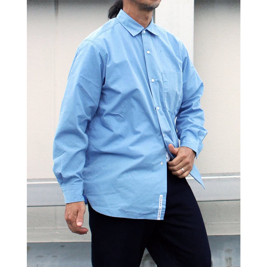 나나미카 윈드셔츠 블루 상품이미지2