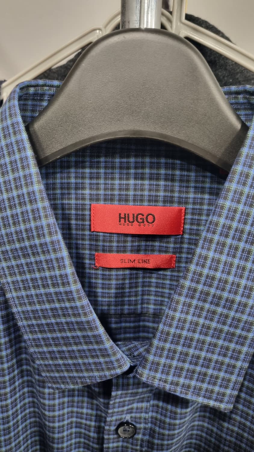 HUGO BOSS 체크셔츠 슬림 국내 100사이즈 한번시착제품 상품이미지2