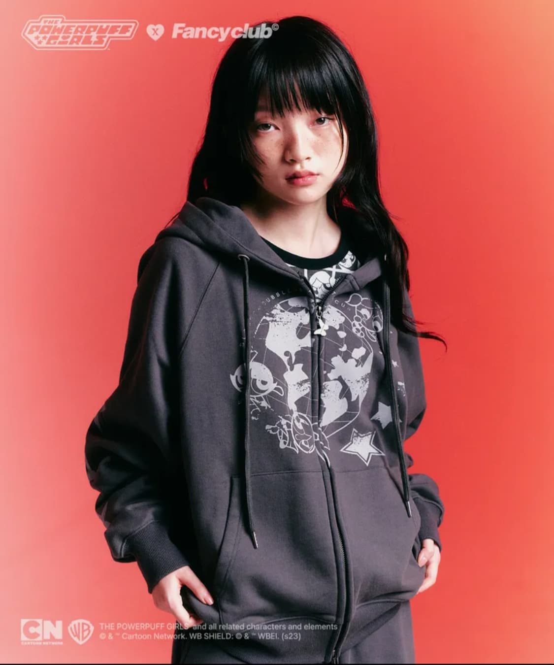 네스티팬시클럽 파워퍼프걸 후드집업 팔아요 상품이미지2