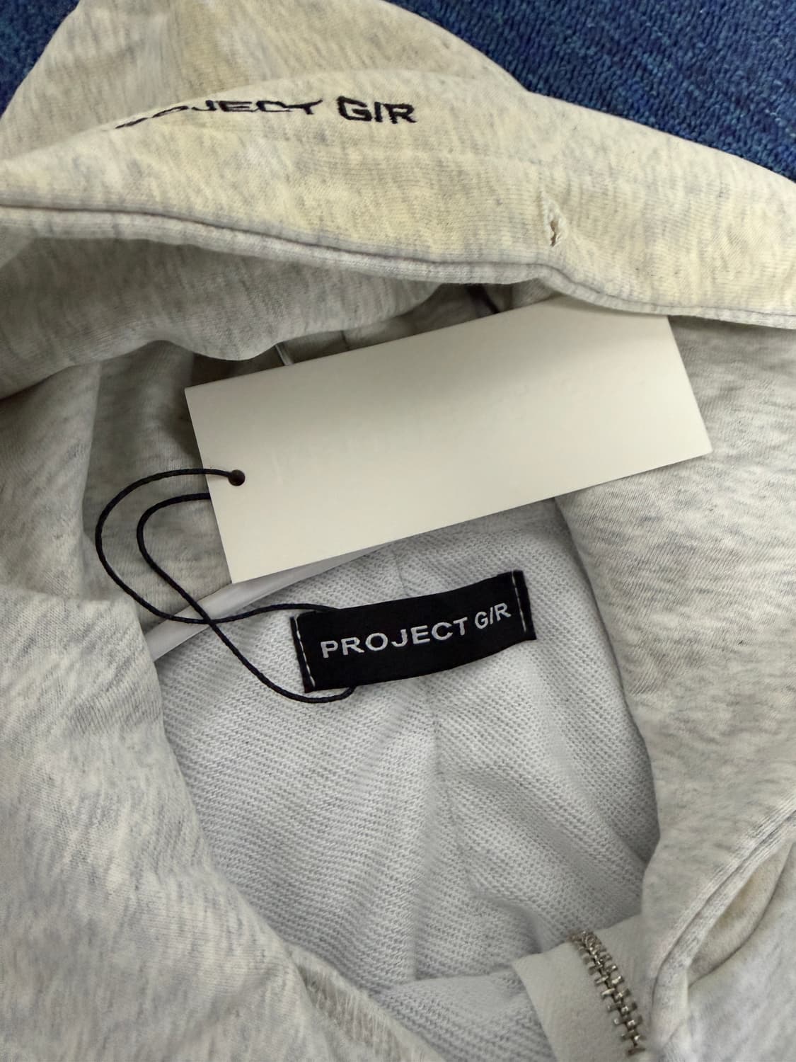 프로젝트gr 더티 멜란지 후드집업 상품이미지3