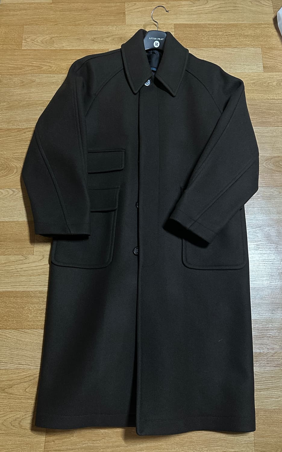 (새상품급)애프터프레이 투어리스트 발마칸 코트 브라운 M 상품이미지5