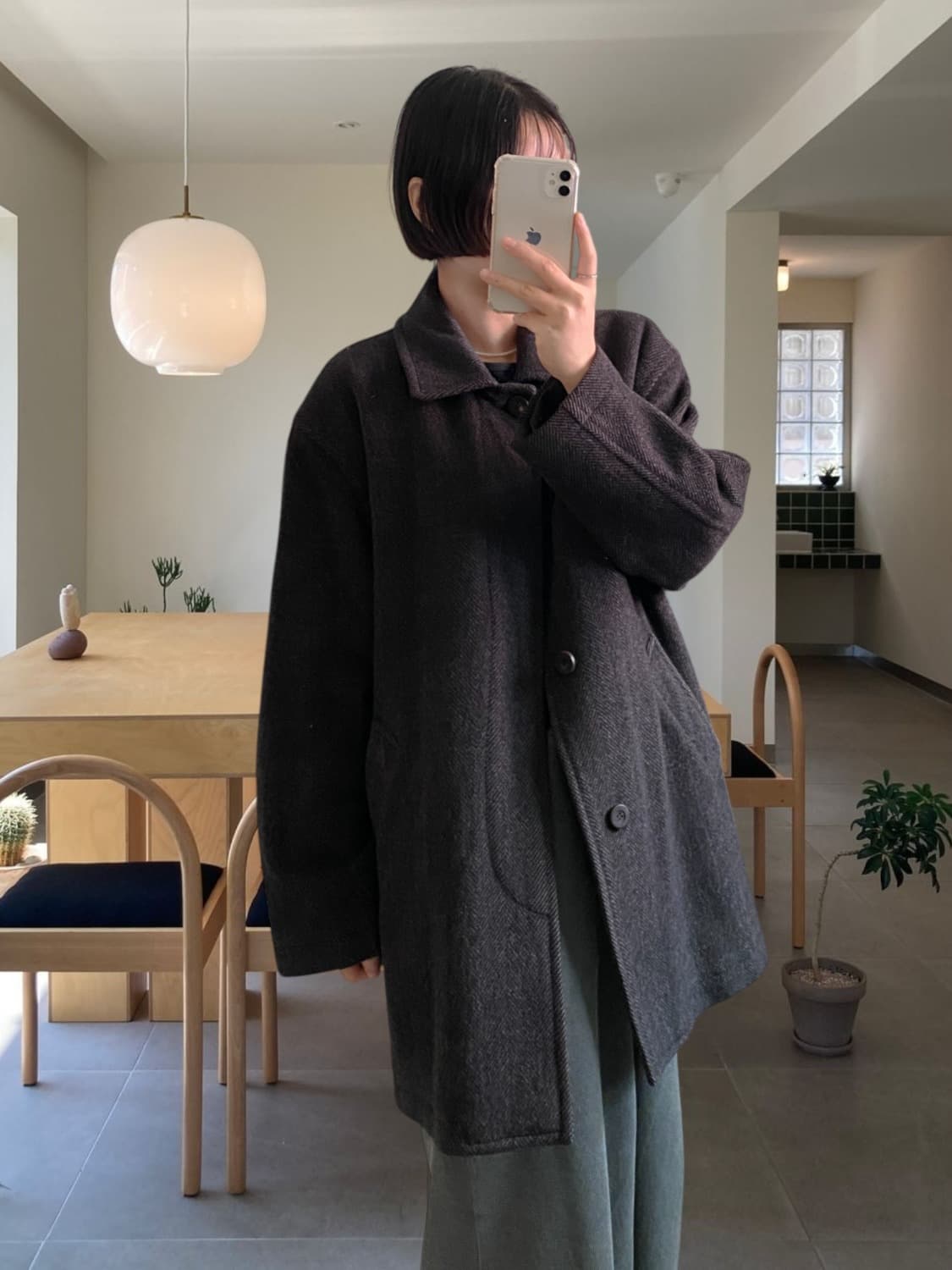입생로랑 헤링본 숏코트 (Man 2XL) 상품이미지1