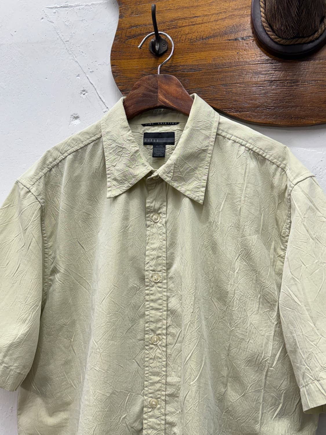 GUESS Crinkled Short Sleeve Shirt 상품이미지2