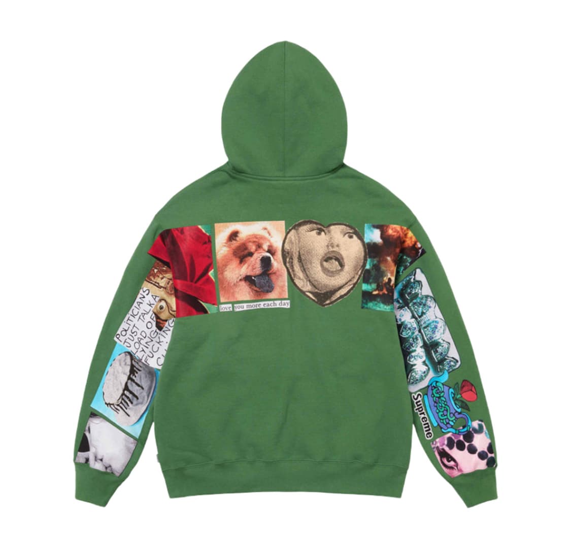 슈프림 스프레드 집업 후드 더스티 그린 24SS 상품이미지1