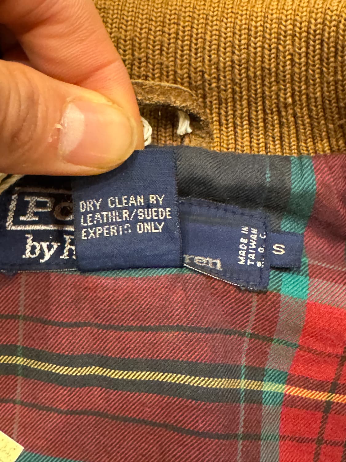 폴로 랄프로렌 스웨이드 헤링턴 자켓 (S) 상품이미지8