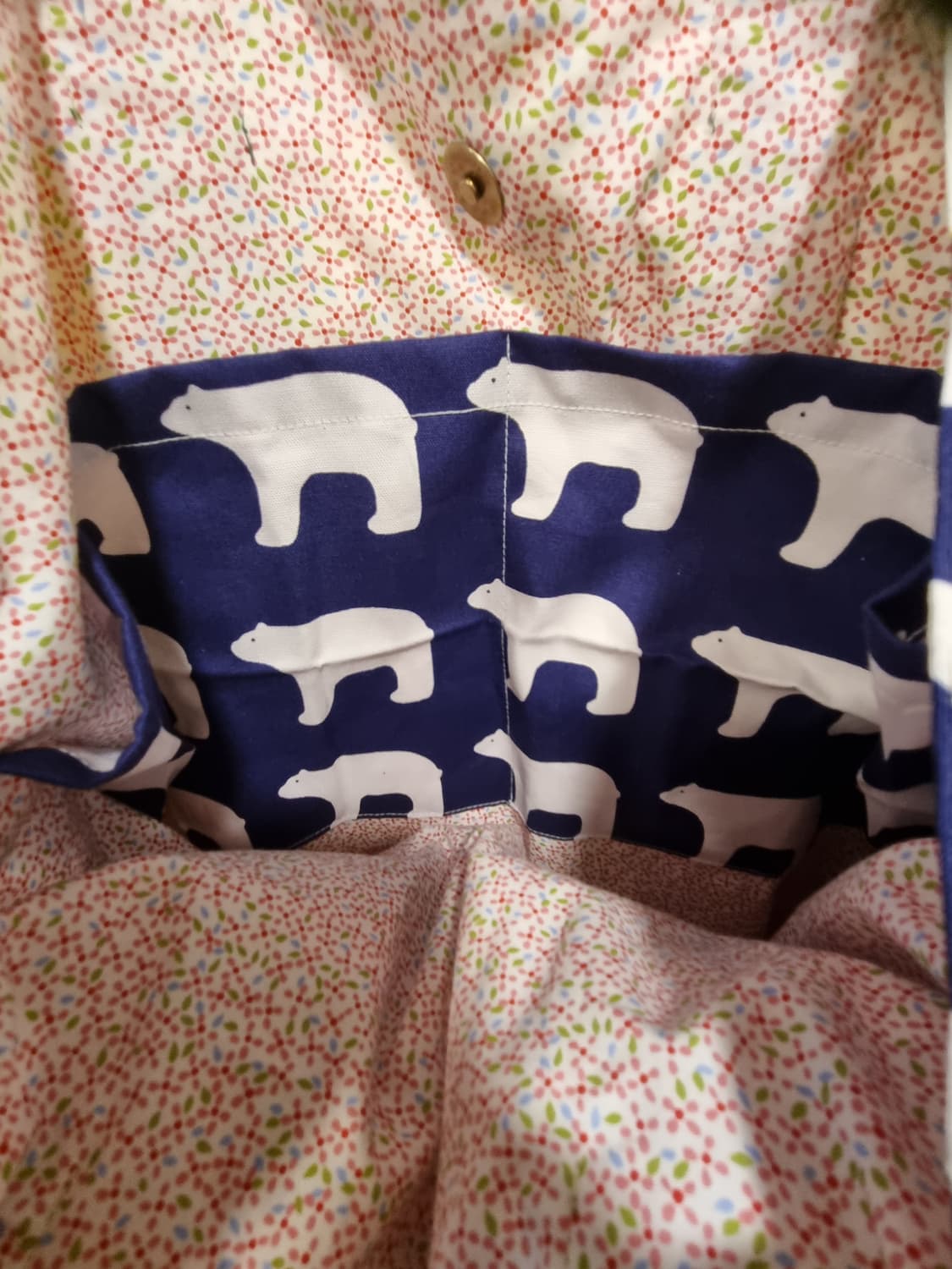 북극곰 양면 쇼퍼 남녀공용 북유럽 숄더백 상품이미지7