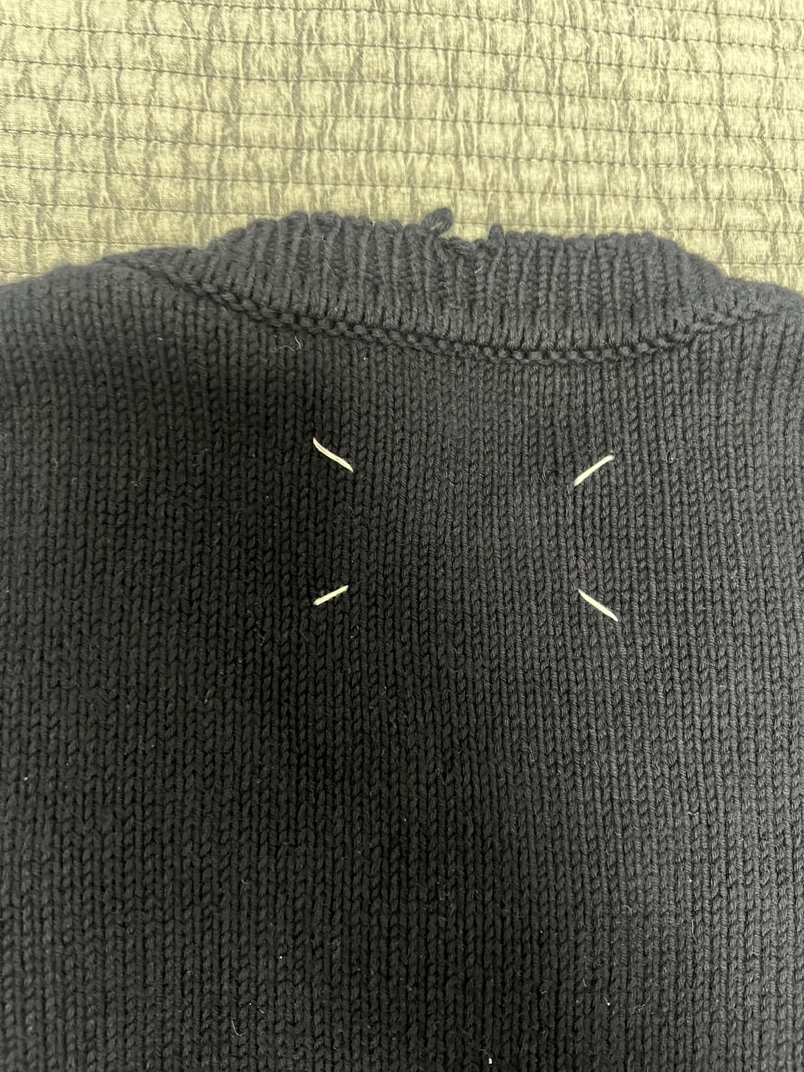 마르지엘라 19fw 디스트로이드 니트 네이비 xl 상품이미지4