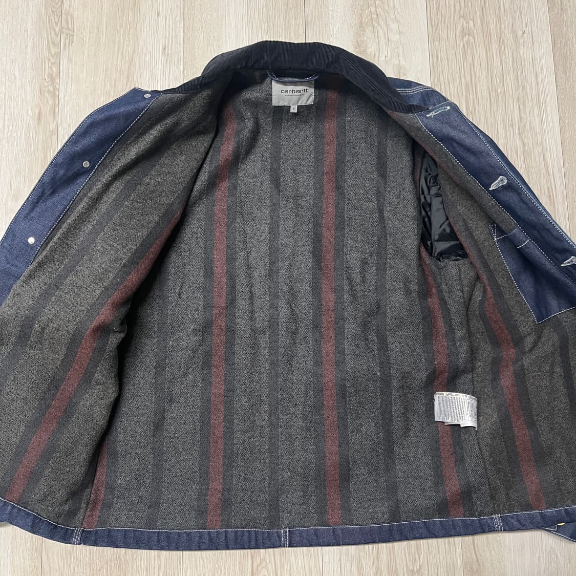 칼하트 데님 초어 코트 미시간 워크 자켓 s사이즈 상품이미지3