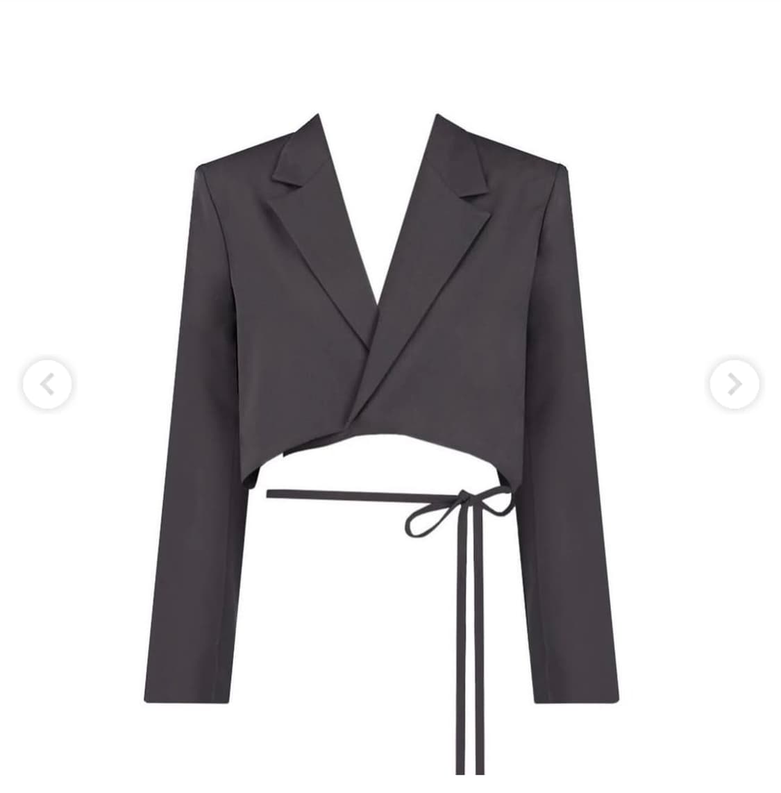 (구)코프coap 베이직 크롭 자켓 차콜 상품이미지3