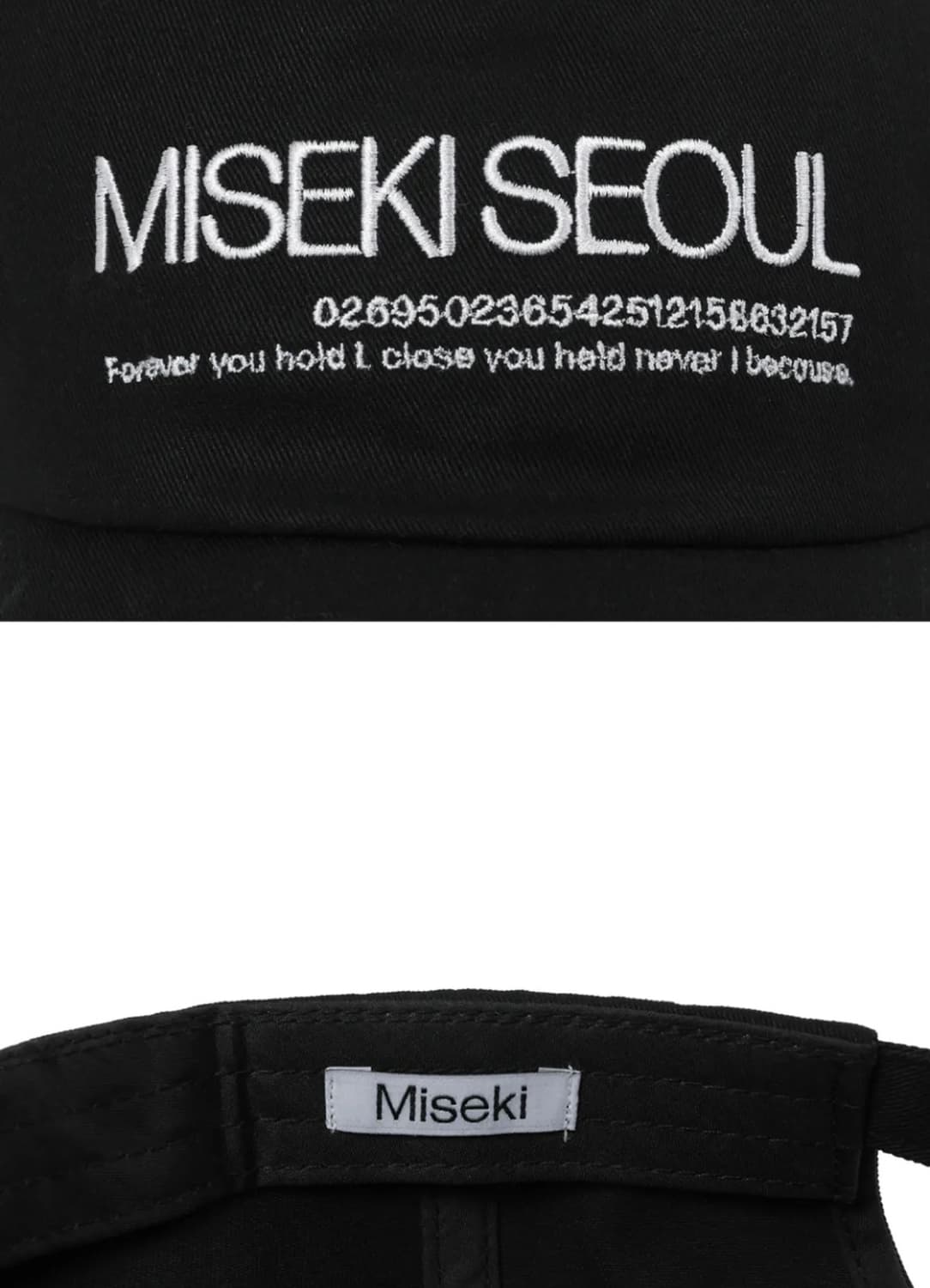 미세키서울 로고 볼캡 BLACK /AEAE윅이미스아메스마리떼엘두디네댓세터 상품이미지5