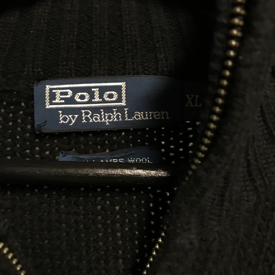 폴로 랄프로렌 니트 집업 블랙 XL 상품이미지5