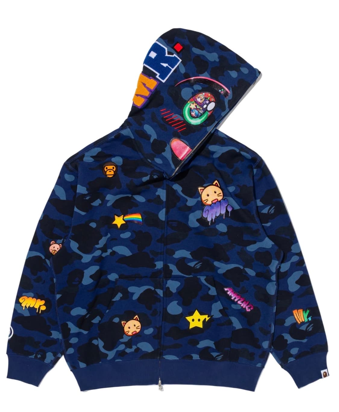 베이프 무라카미다카시 스튜디오 MR. 콜라보 샤크후디 상품이미지4