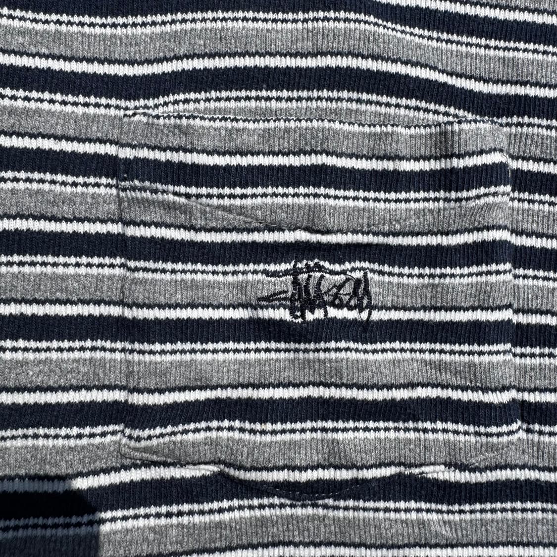 [XL] 90s Stussy 스투시 단가라 카라 긴팔티 상품이미지6