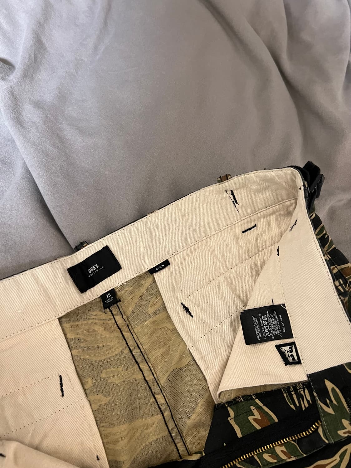 오베이 obey 타이거 카모 카고바지 28 상품이미지3