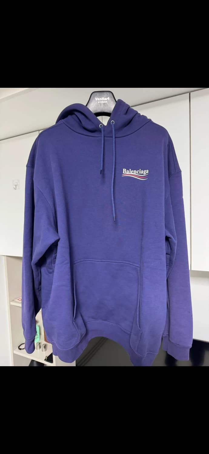 발렌시아가 웨이브로고 후드티 상품이미지1