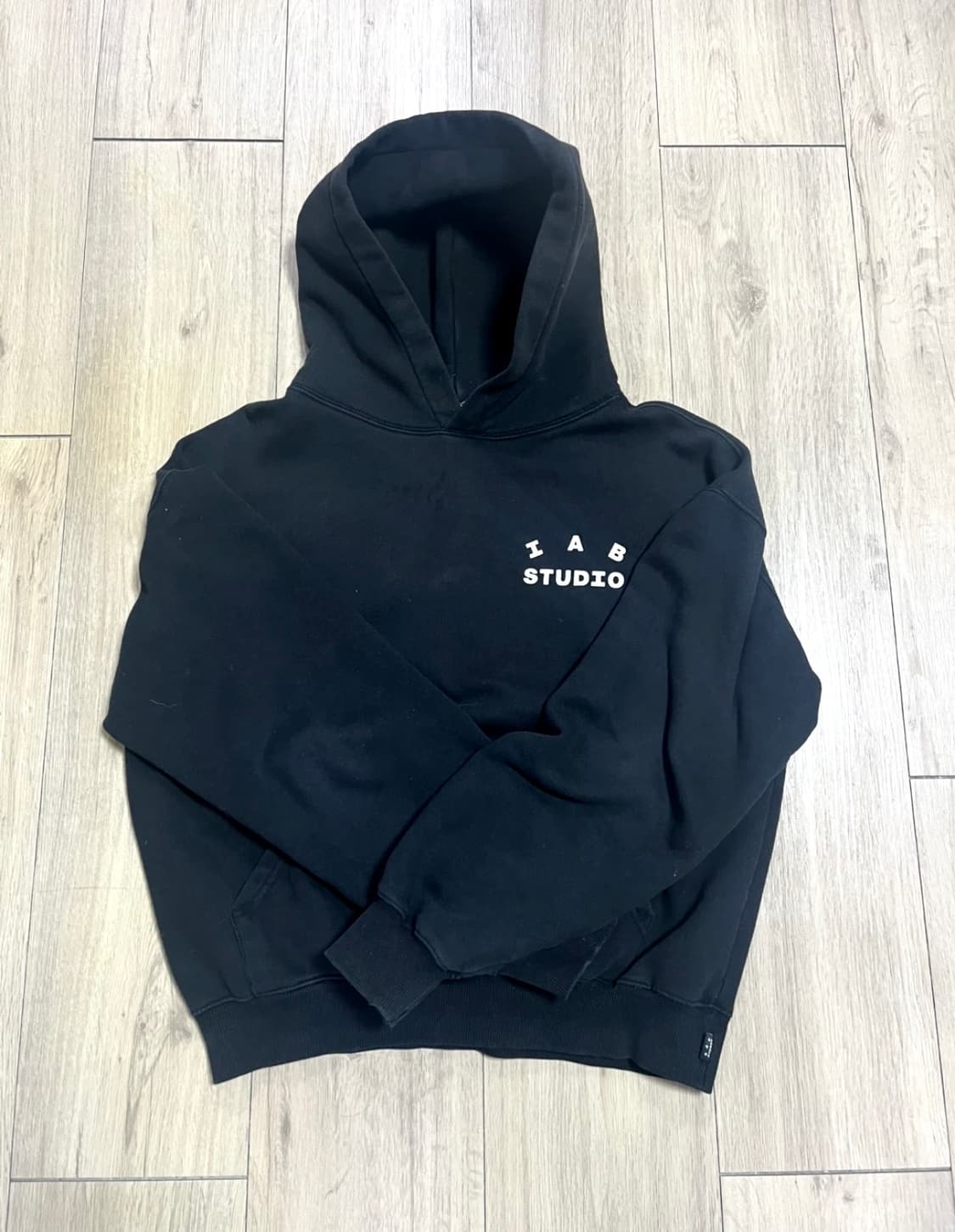 아이앱 스튜디오 후드티 블랙 M 상품이미지2