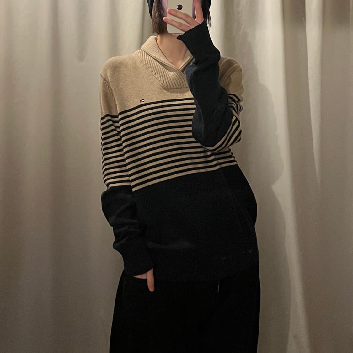 타미힐피거 카라넥 니트 상품이미지1