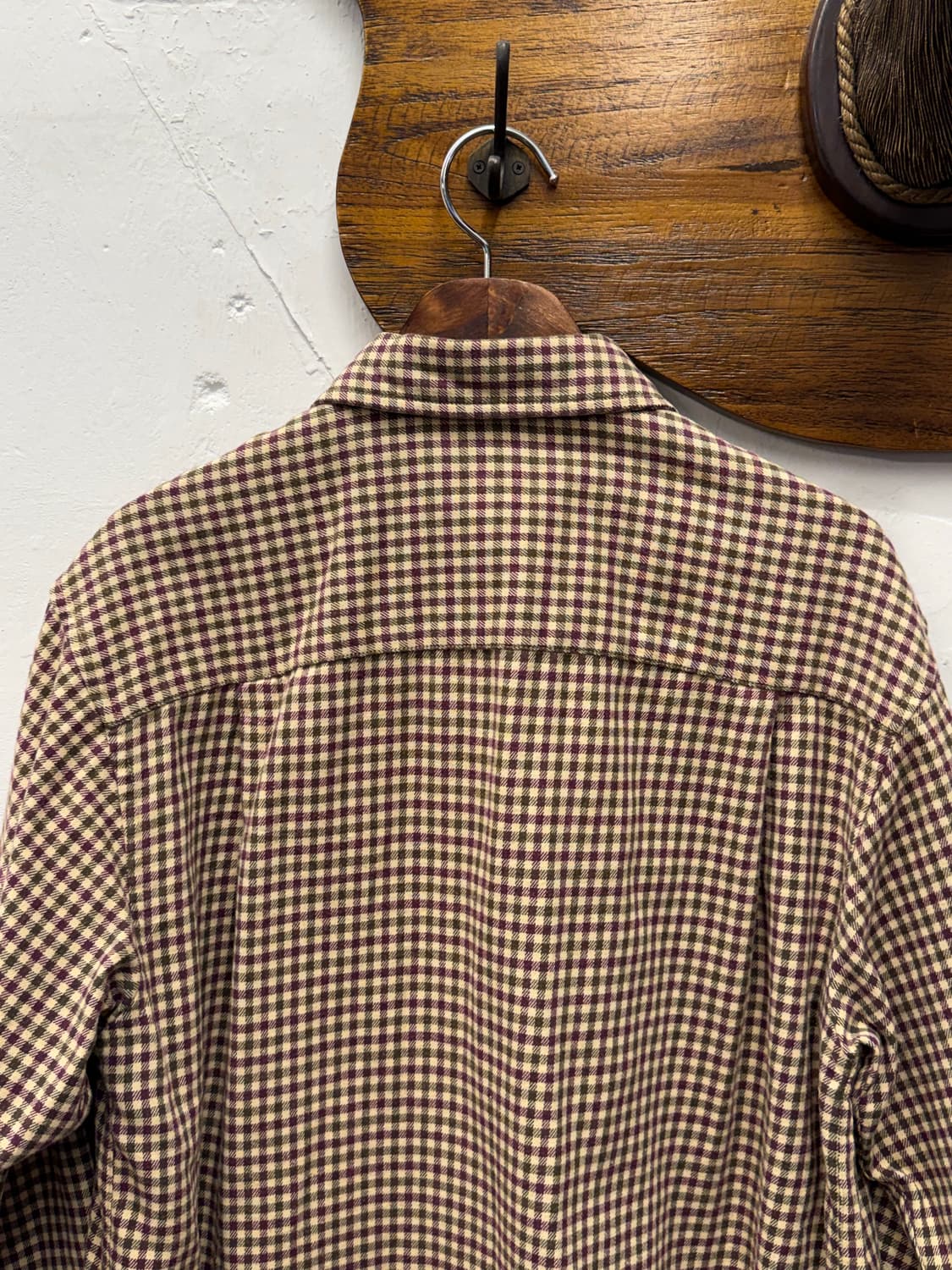 Eddie Bauer Micro Check Flannel Shirt 상품이미지6