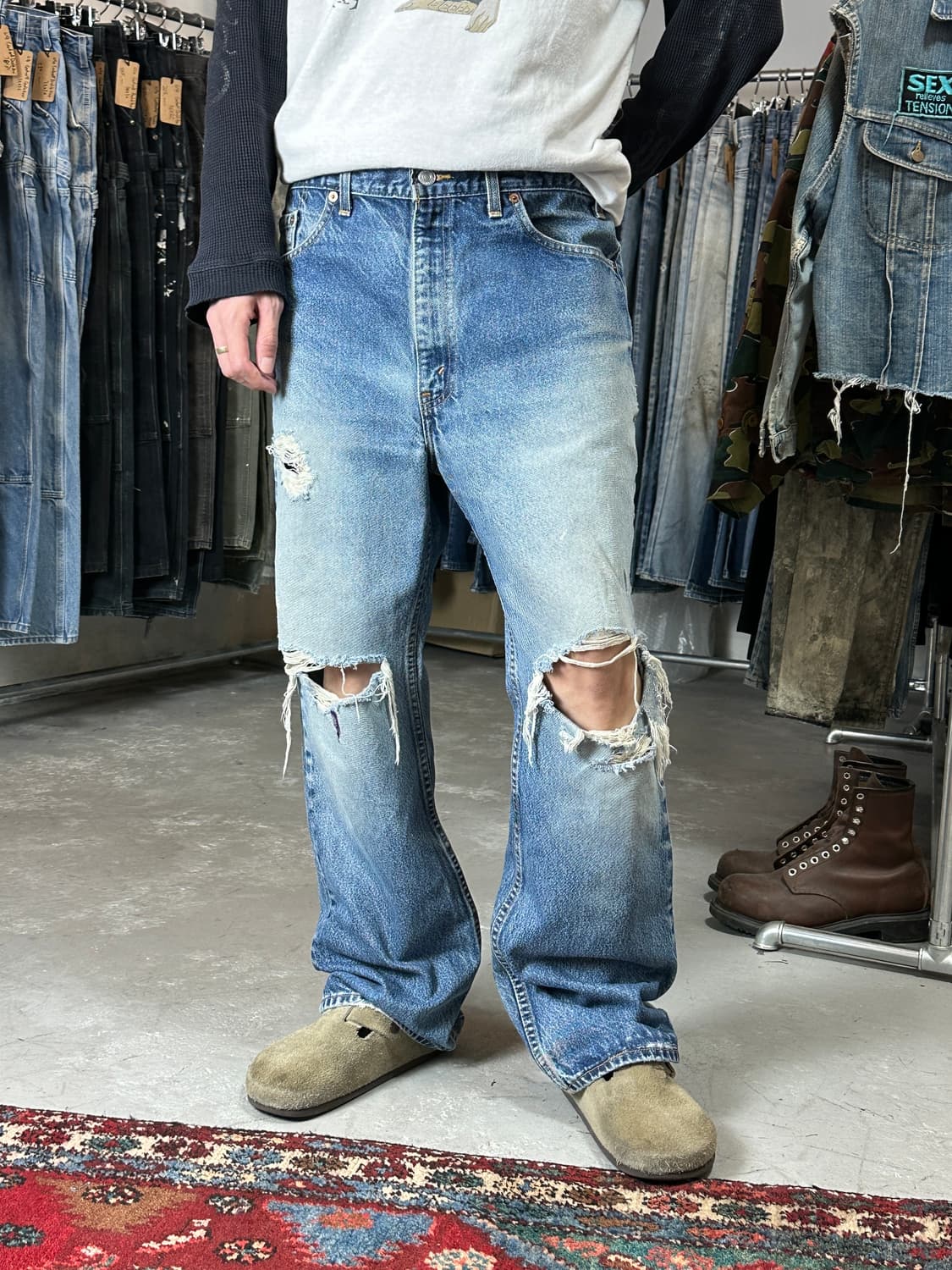 90's USA Made 빈티지 리바이스 517 부츠컷 상품이미지3