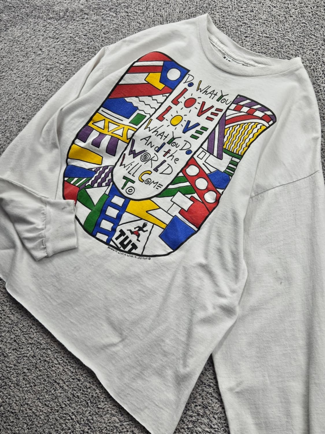 90's USA 시그널스포츠 롱슬리브 긴팔티셔츠 크롭 (L)/ 11816 상품이미지4