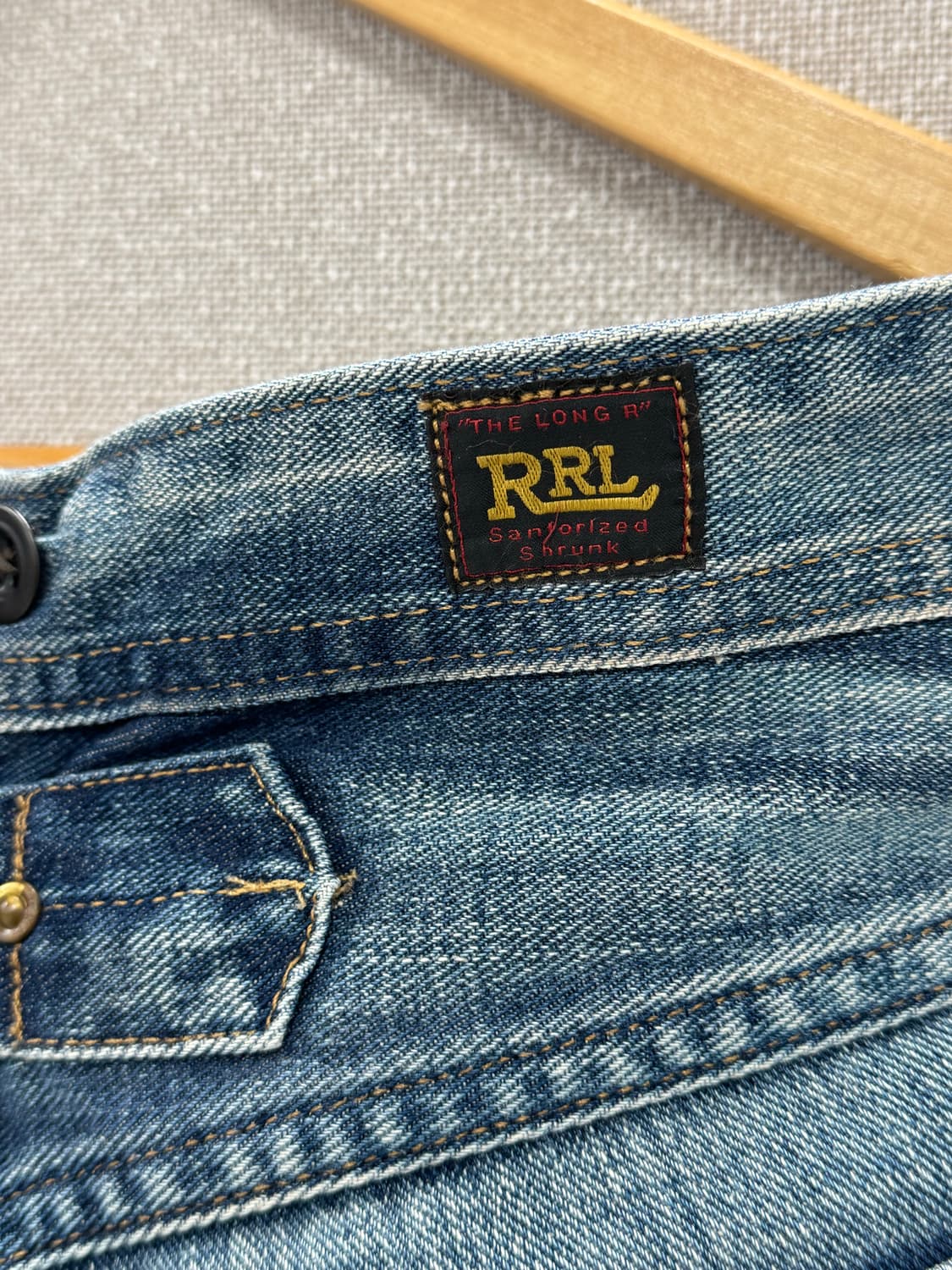 더블알엘 빈티지5포켓 풀러턴 리페어진 / 34x32 상품이미지6