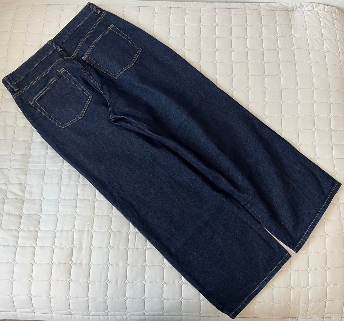 32) 무신사스탠다드 투턱 와이드 데님 팬츠 인디고  상품이미지2