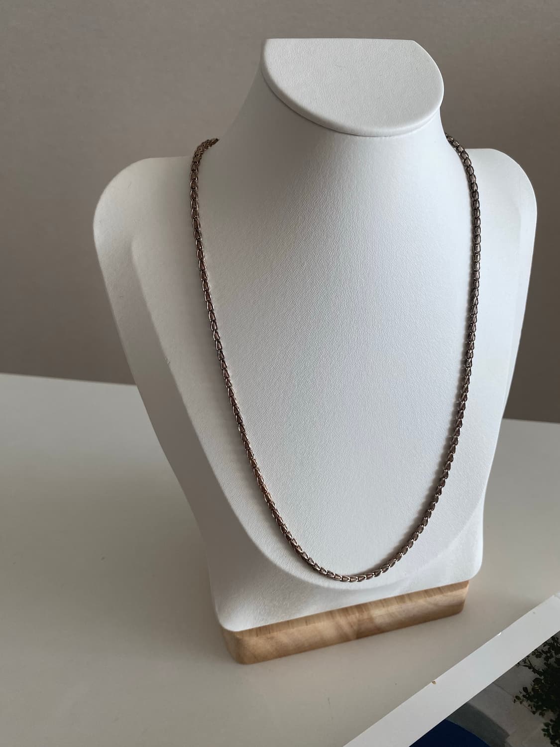 빈티지 실버톤 체인 목걸이  상품이미지2