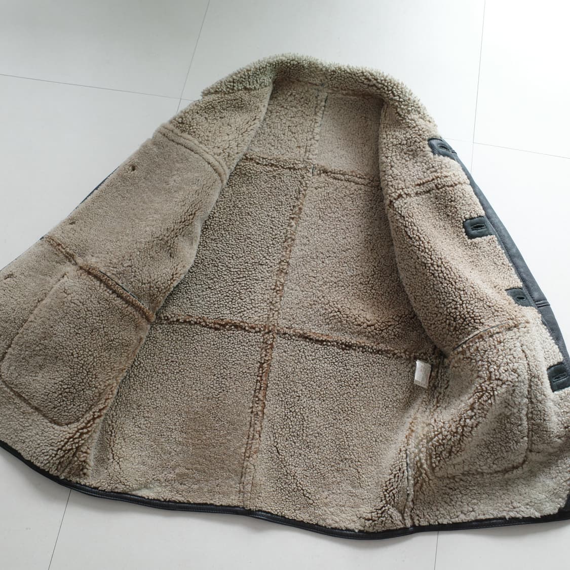 XL 리얼 양가죽 쉐어링 무스탕 코트 상품이미지5