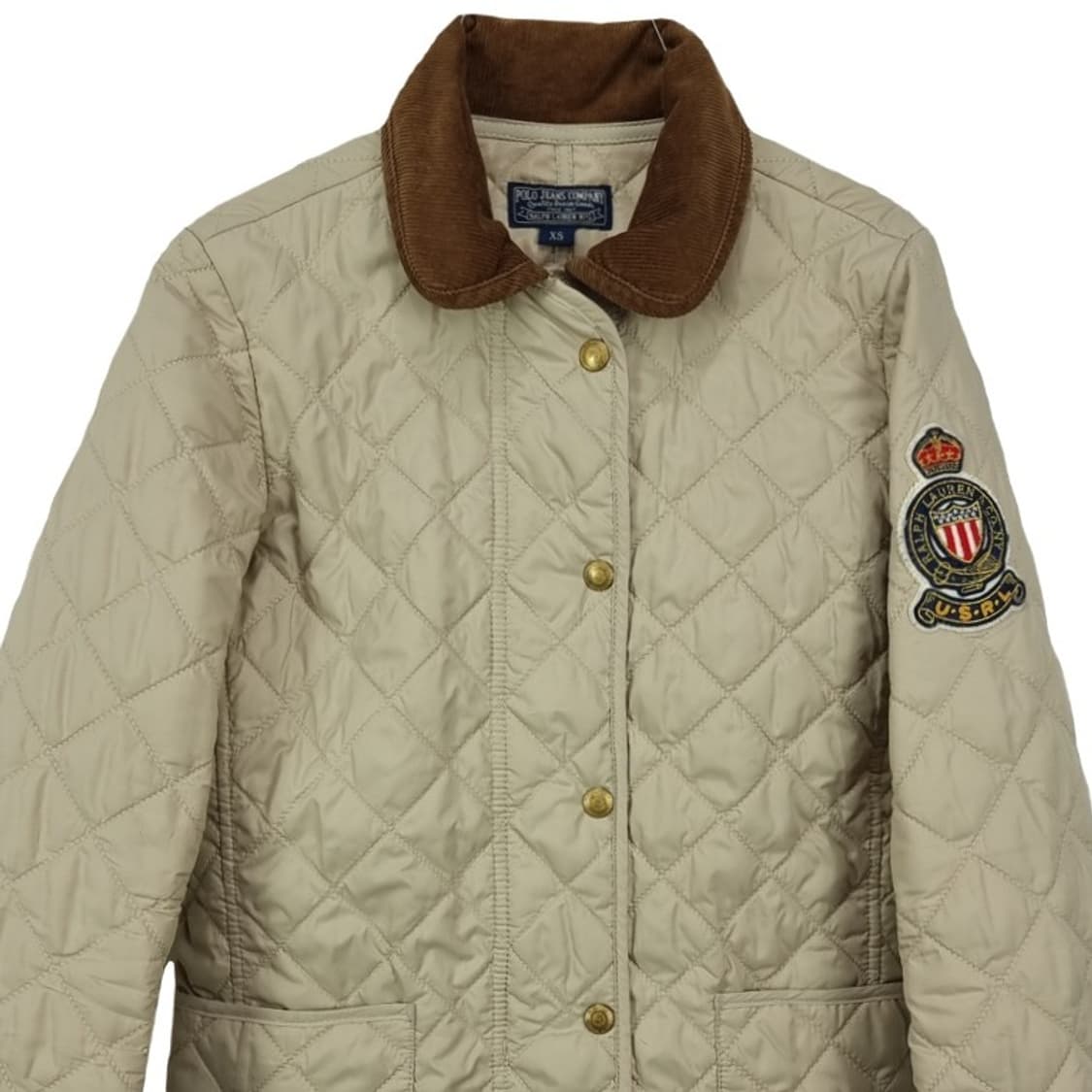 [폴로 랄프로렌] 코듀로이 골덴 카라 퀄팅 자켓 아이보리 M19657 상품이미지4