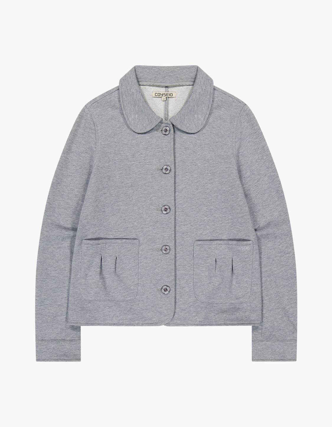 [1] 코이세이오 코지 스웻 자켓 멜란지 그레이 상품이미지1
