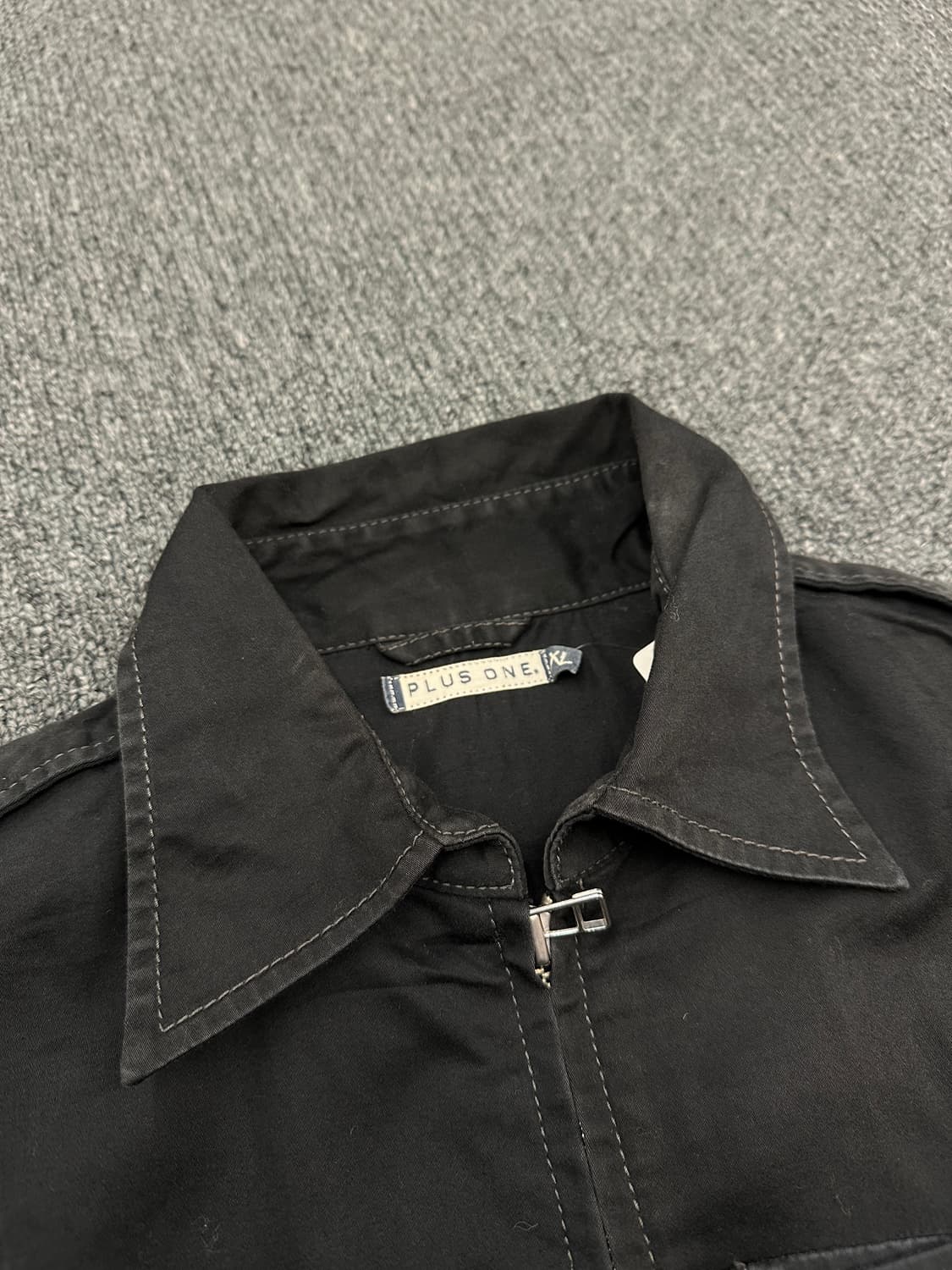 XL) 재패니즈 빈티지 블랙 집업 자켓 상품이미지5