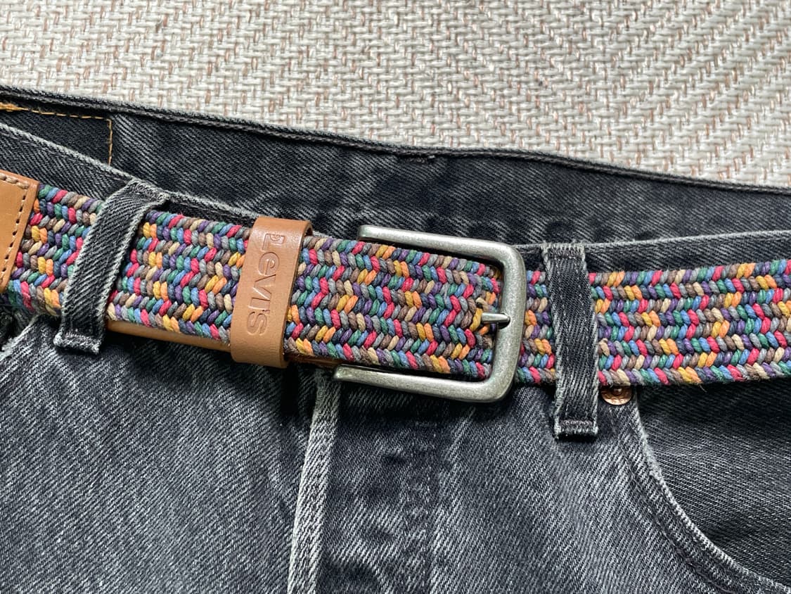 리바이스 멀티컬러 브레이디드 스트레치 벨트 상품이미지2