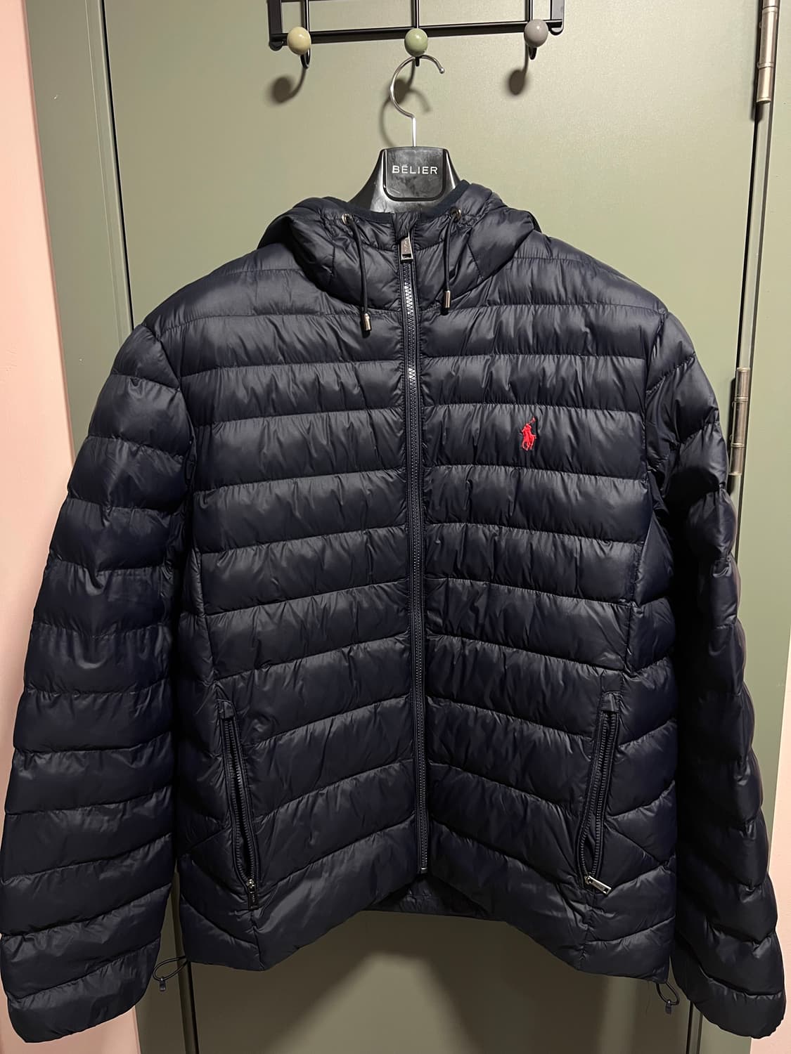 폴로 경량패딩 네이비 L (QR정품) 상품이미지1