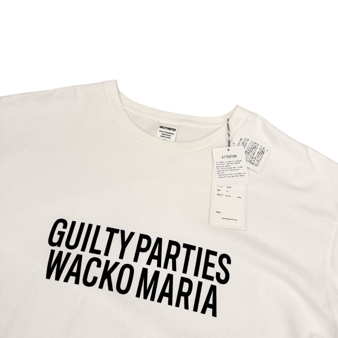 와코마리아 헤비웨이트 반팔 티셔츠 화이트 상품이미지3