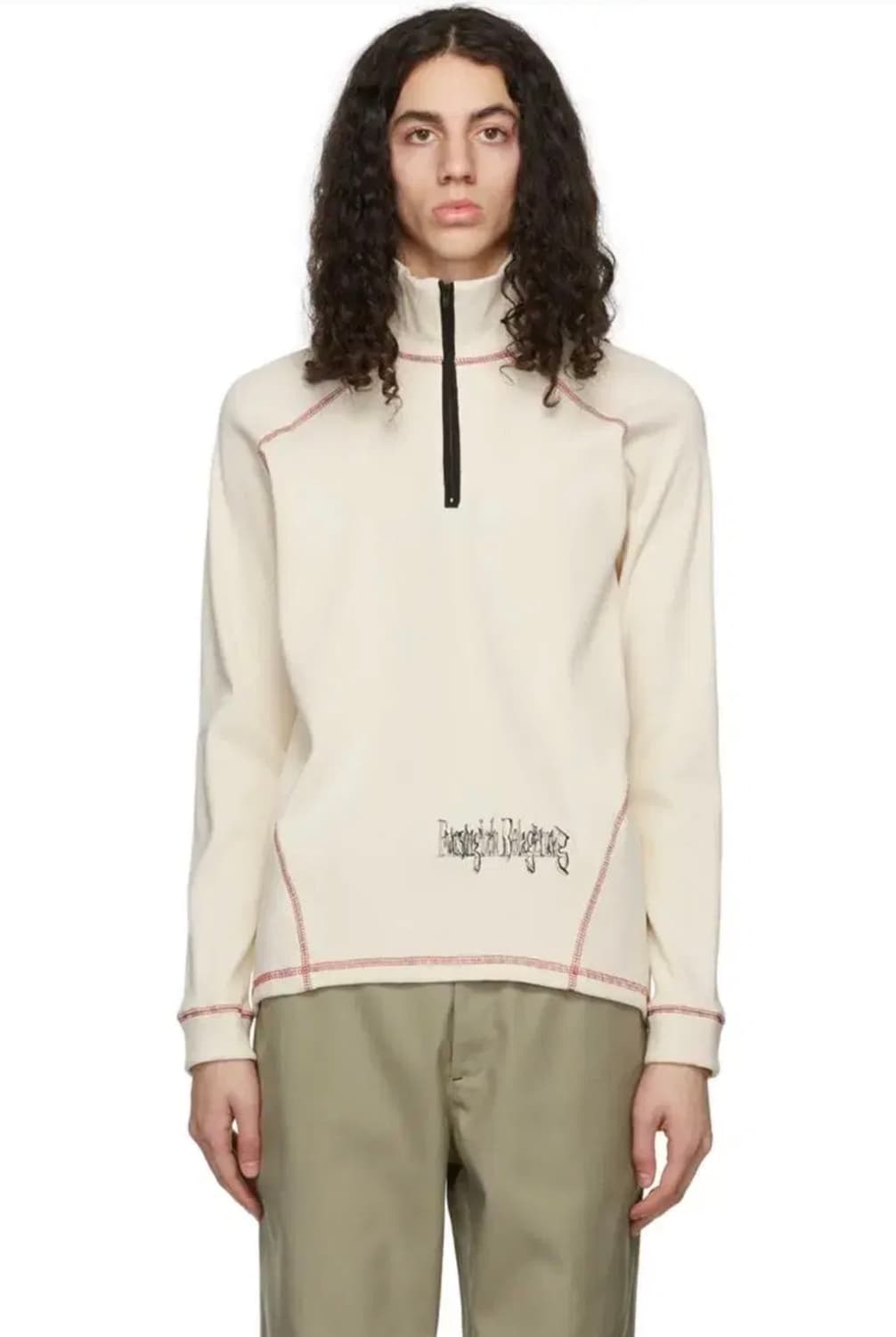 GR10K BEIGE HALF ZIP UP 상품이미지2