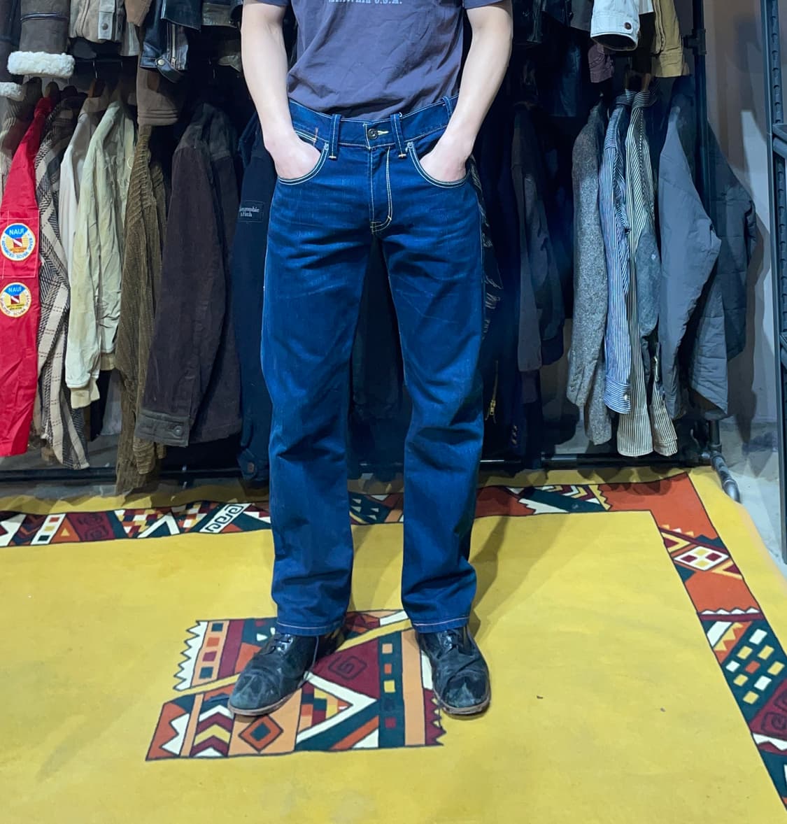 리바이스 523 인디고 스트레이트 데님팬츠 상품이미지3