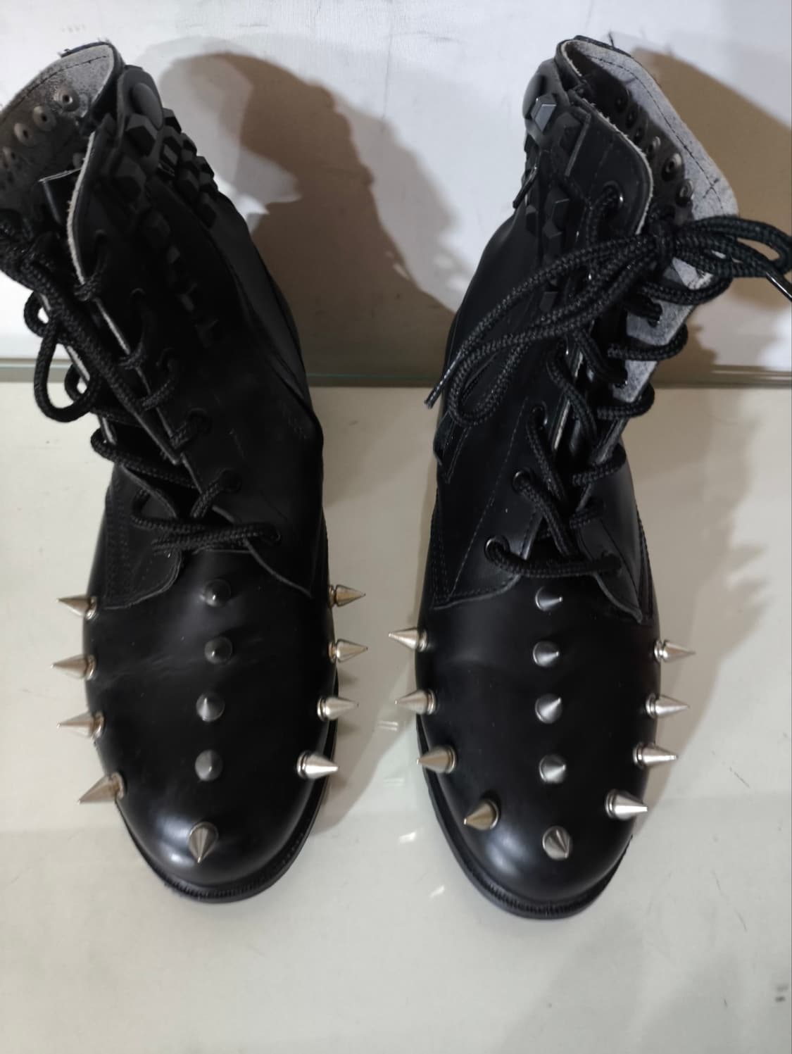 265mm 가죽 스터드 컴뱃부츠 상품이미지4