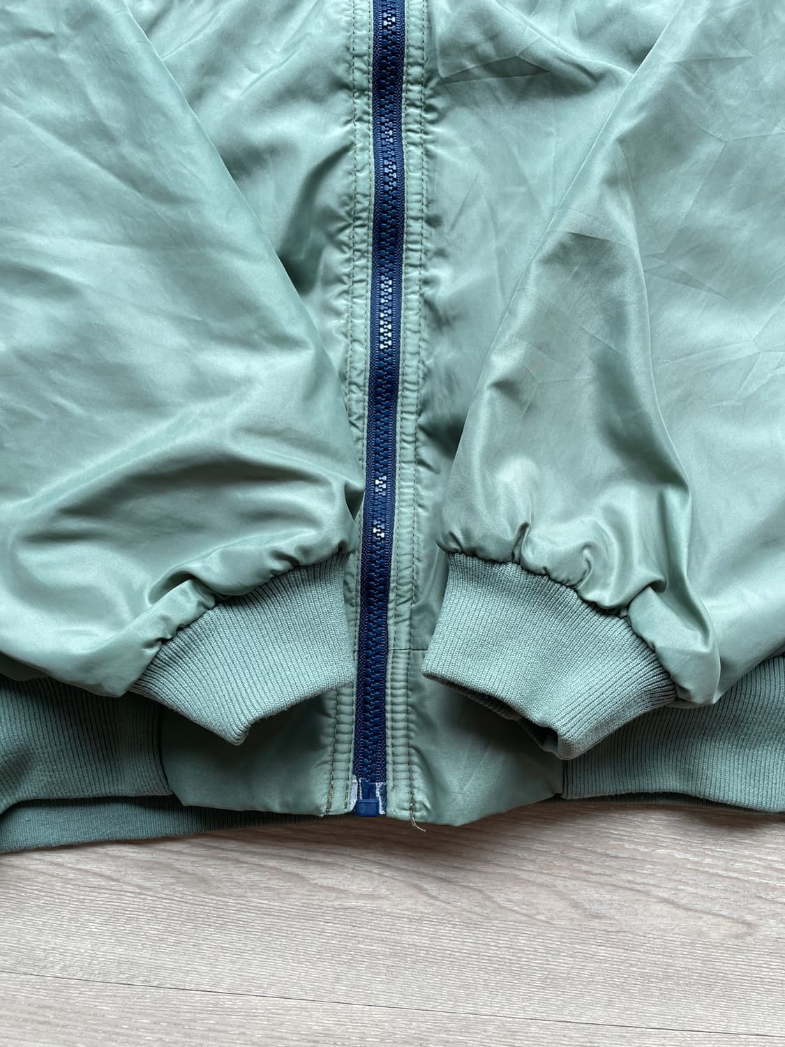 80s 파타고니아 쉘드 신칠라 세이지 그린 봄버 자켓 rare usa 상품이미지6